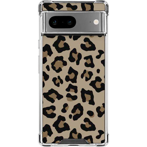 Leopard Print Google Pixel 8a Clear Case